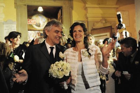 Snippet of Andrea Bocelli and Veronica Berti wedding in 2014.